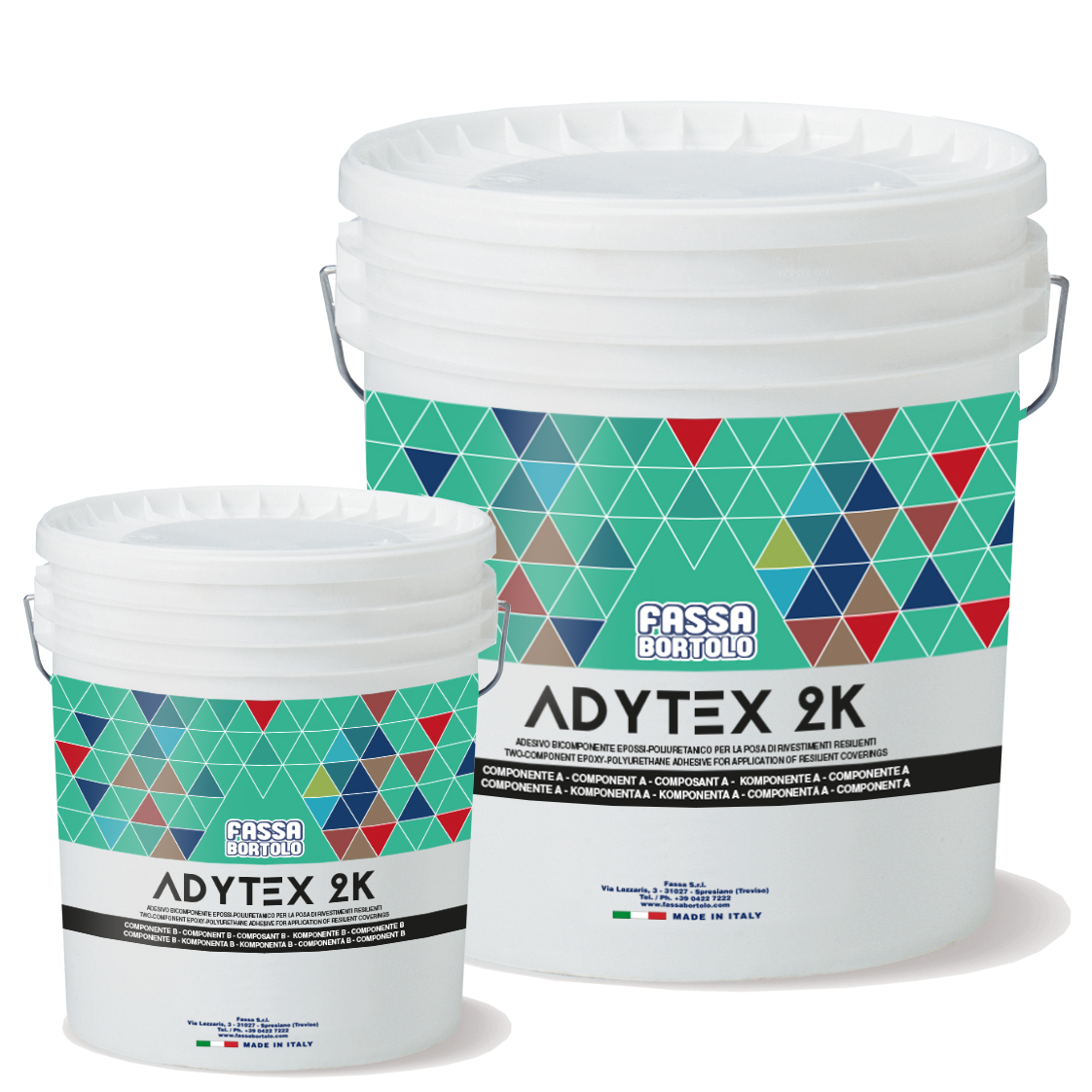 ADYTEX 2K: Adesivo epoxi-poliuretânico bi-componente para pavimentos resilientes